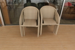 Издръжливи маси и столове ратан бежови